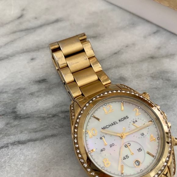 Michael Kors Ladies Watch Chronograph Blair Gold MK5521 main image 5